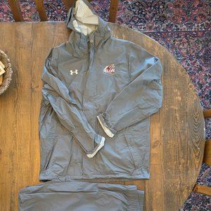 Elon University Phoenix Under Armor Rain Jacket and Pants, L